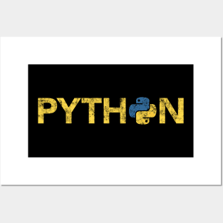 Python Programmer Retro Style Posters and Art